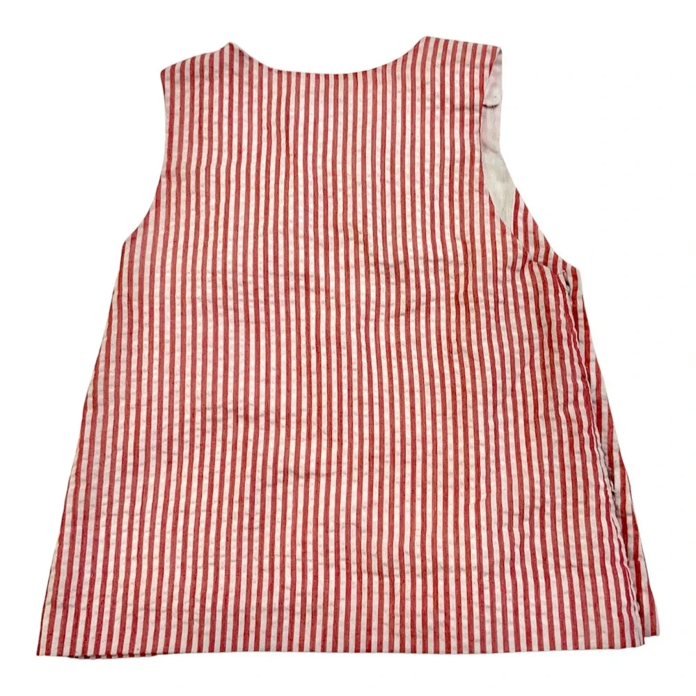 Smockingbird Sz 3 Red White Striped Sailboat Embroidered Smocked Bloomers Set